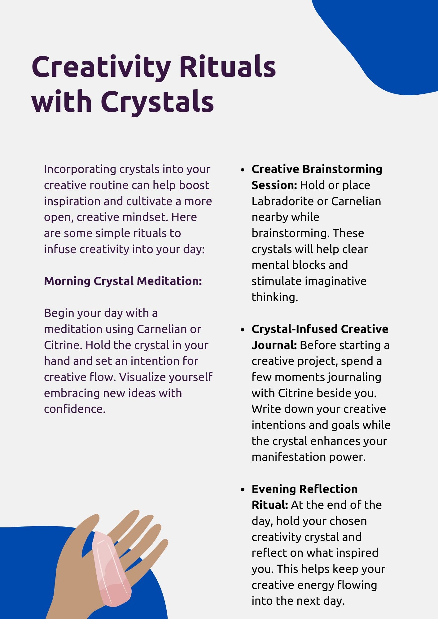 How to Spark Creativity with Crystals