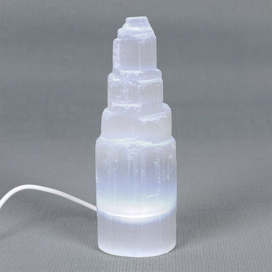 LED Selenite Purifying Mountain Lamp