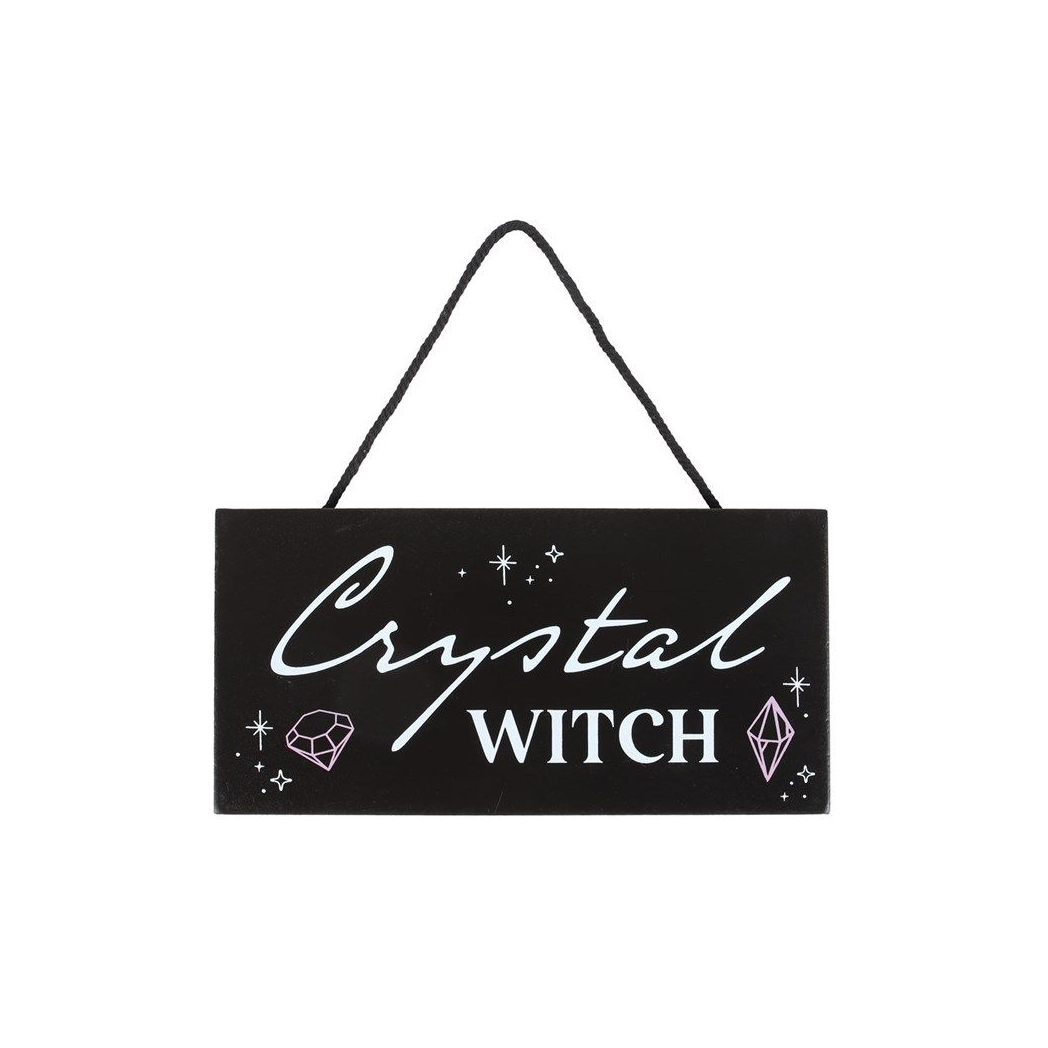 Crystal Witch Hanging Sign