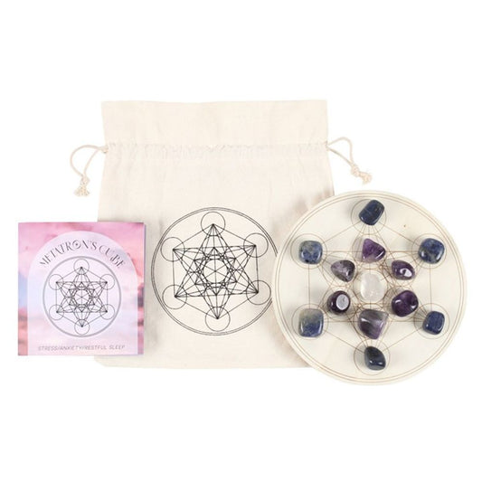 Stress, Anxiety & Restful Sleep - Crystal Grid Set