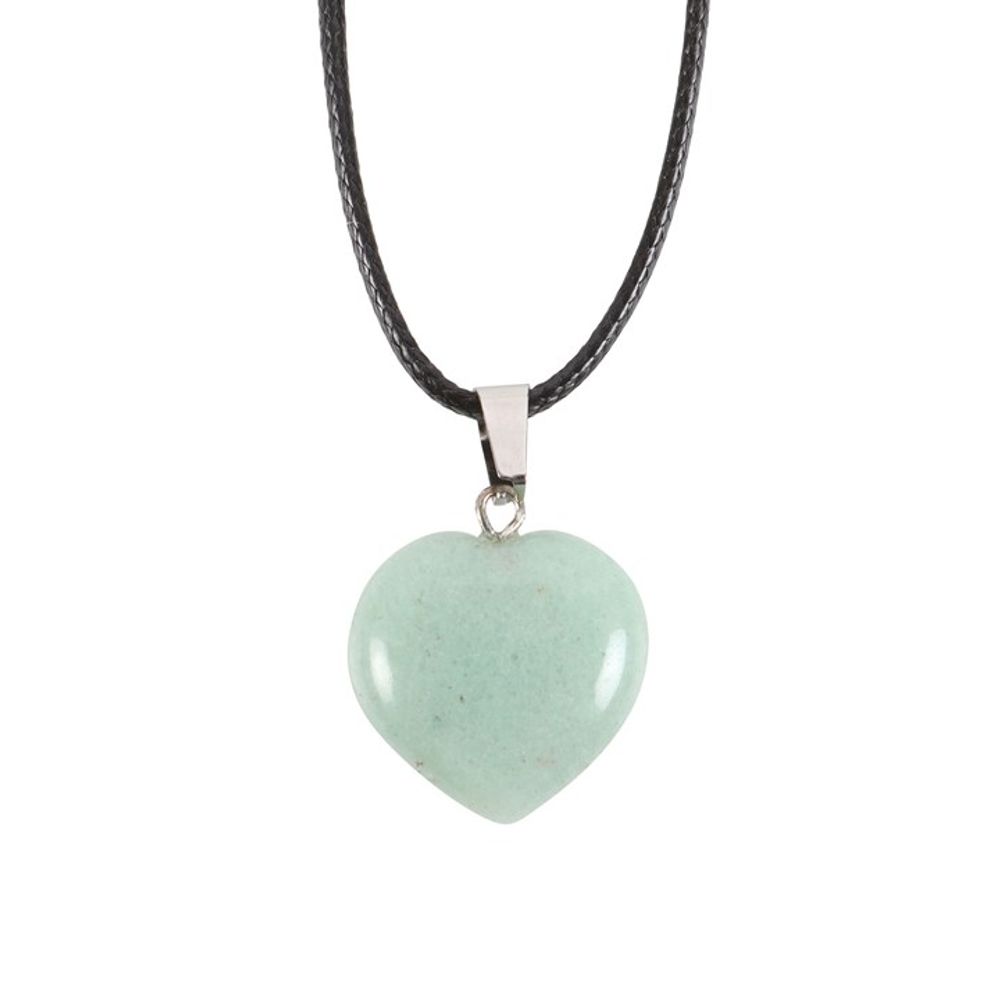 Abundance - Green Aventurine Healing Crystal Heart Necklace