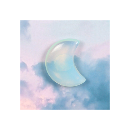 Stay Wild Moonstone Crystal Moon Greeting Card