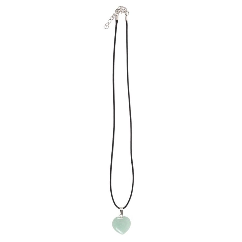 Abundance - Green Aventurine Healing Crystal Heart Necklace