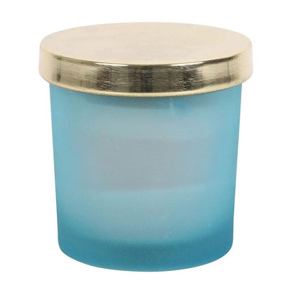 Throat Chakra Blueberry Crystal Chip Candle