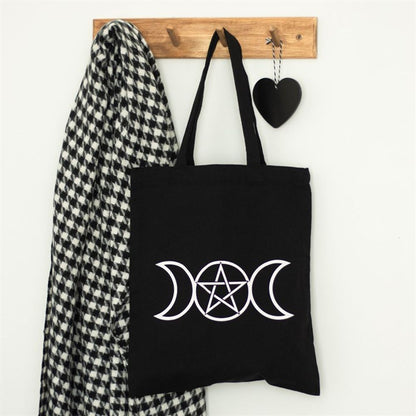 Triple Moon Polycotton Tote Bag