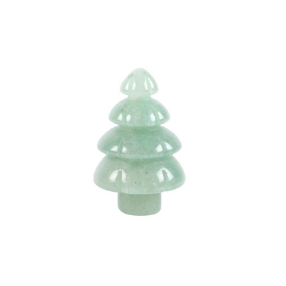 Green Aventurine Crystal Christmas Tree in a Bag