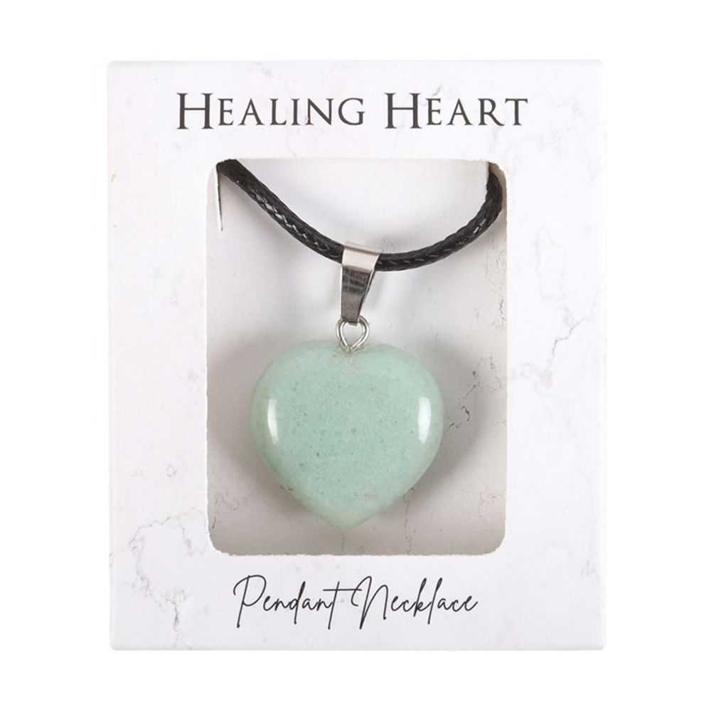 Abundance - Green Aventurine Healing Crystal Heart Necklace