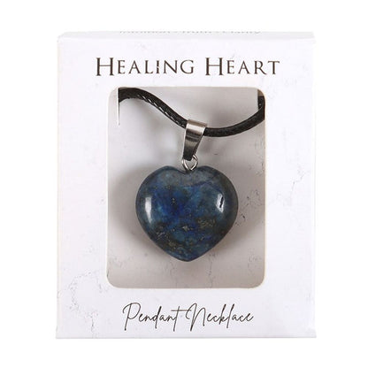 Intuition - Lapis Lazuli Healing Crystal Heart Necklace